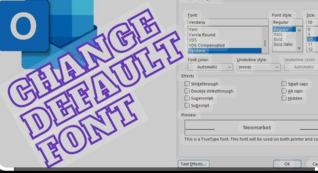 change default font in outlook | Lasting Change Workbook