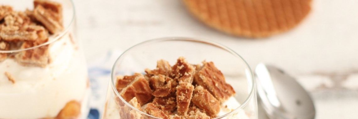 Recept: Cheesecake in een glaasje met stroopwafel en appel | Mariëlle