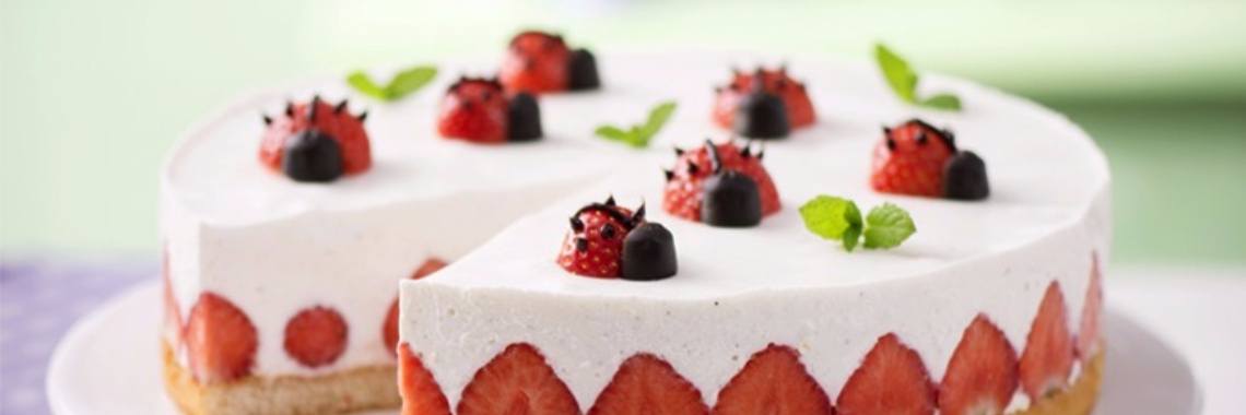 Aardbeienkwarktaart ! | merel.withagen0911