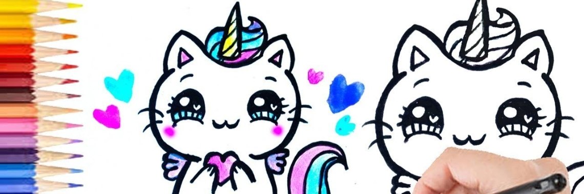 Hoe Teken Ik Een Caticorn Eenhoorn Kat? | Craftmama