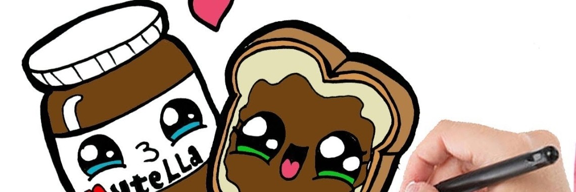 Hoe Teken Je Een Boterham+ Nutella | Craftmama