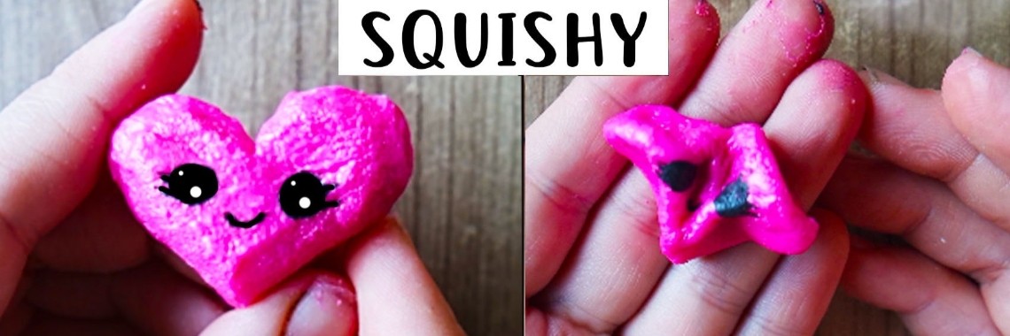 Maak zelf een schattig hartje squishy die mega slow rising is! | Craftmama