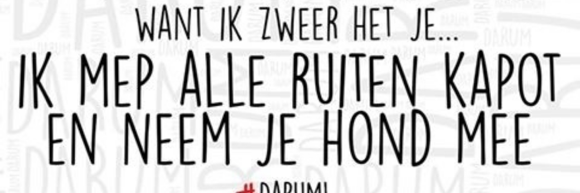 #HondInHeteAuto and my #Belofte | Je weet wel...Karin!