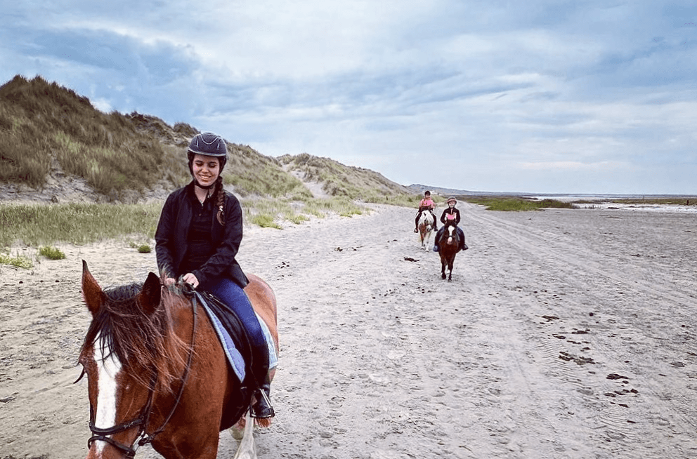 Paardrijden op het strand | Louter