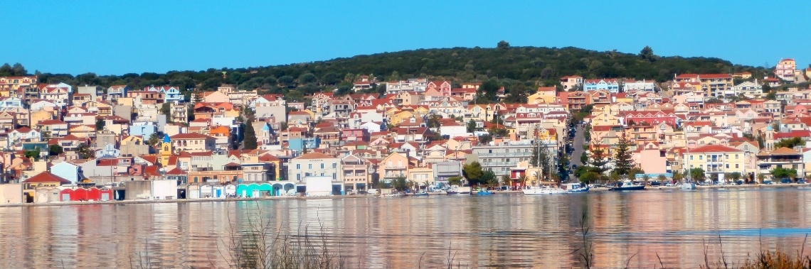Argostoli, hoofdstad van het Griekse eiland Kefalonia. | enigma