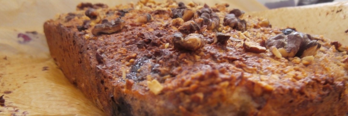 Blueberry and nut banana bread: sugar and gluten free | enigma
