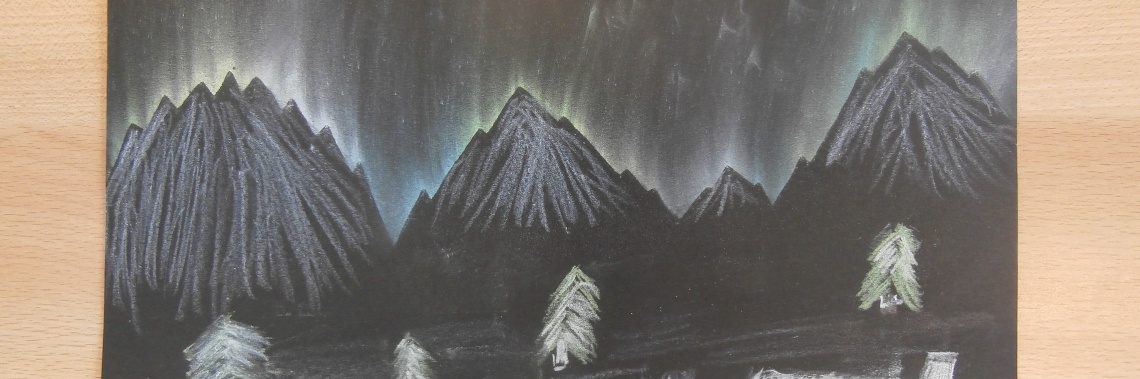 Creatief met krijt : het noorderlicht | enigma