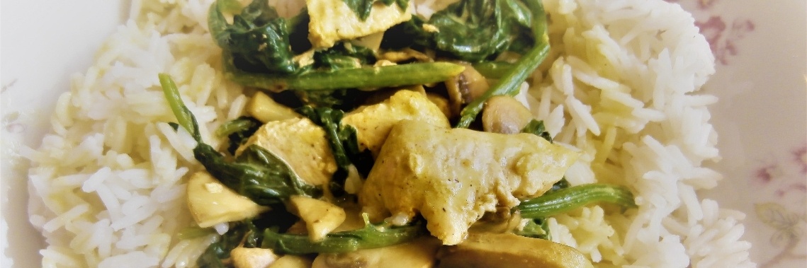 Eten uit eigen tuin : 2) wokschotel met spinazie en gevogelte | enigma