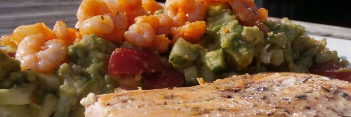 Guacamole 'special' met zalm : #glutenvrij, #koolhydraatarm | enigma