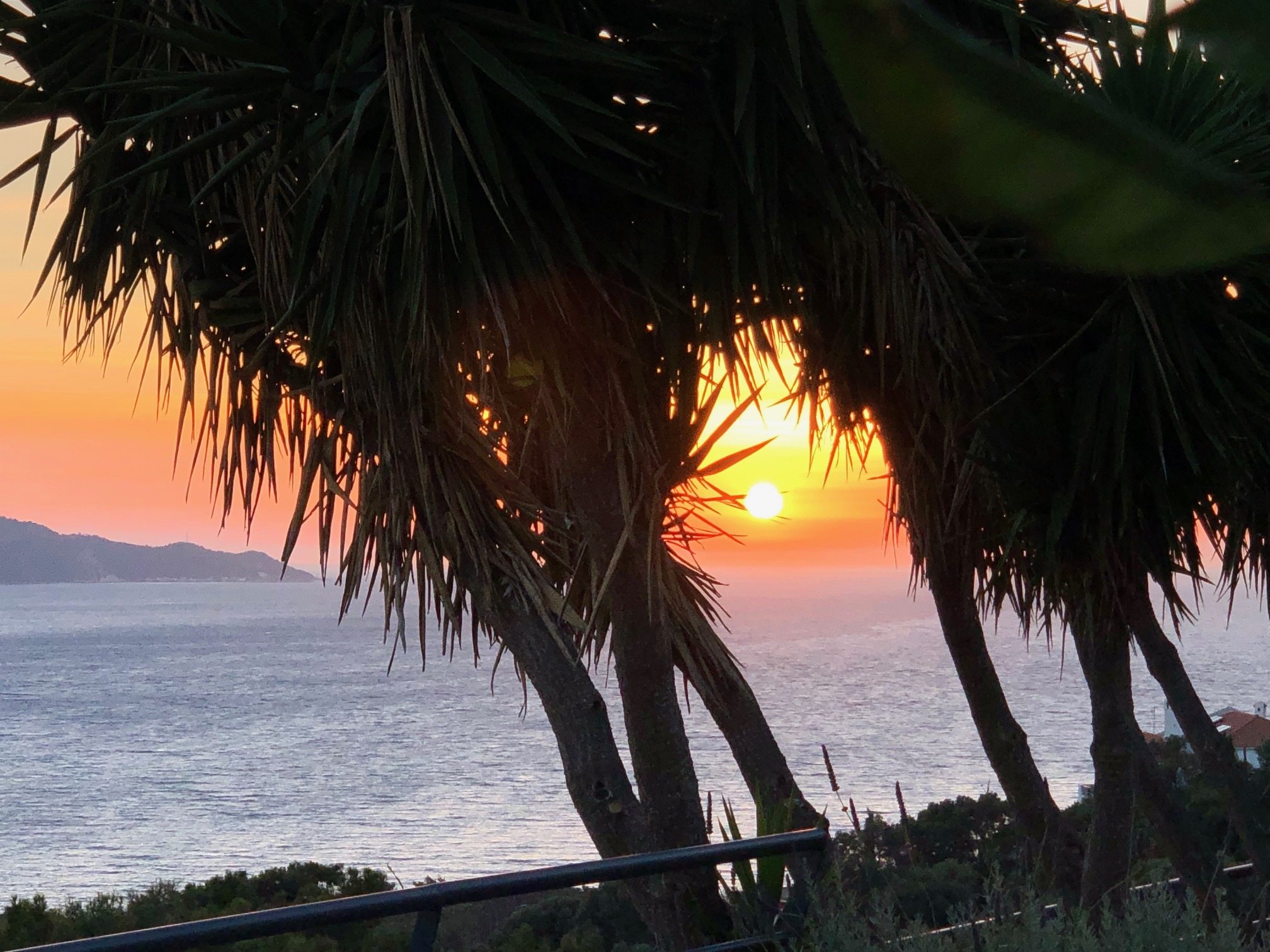 Een verbluffende zonsondergang van op ons terras | enigma