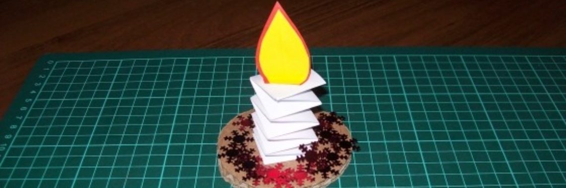 Ideetjes voor kerstkaarsjes van papier. Voor kids. | I love to draw