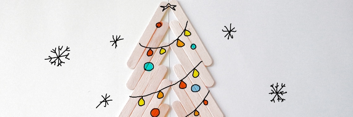 Ode aan ijslollystokjes. Deel 2: KERST. | I love to draw