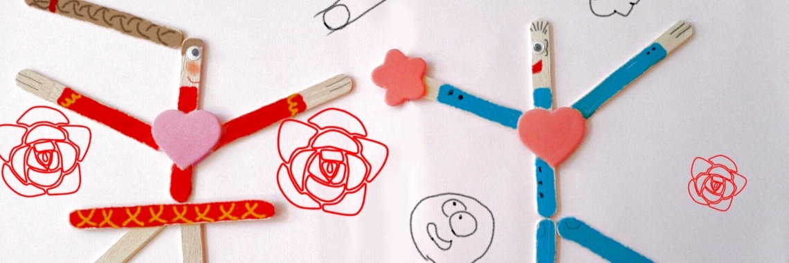 Ode aan ijslollystokjes. Deel 3: Valentijnsdag. | I love to draw