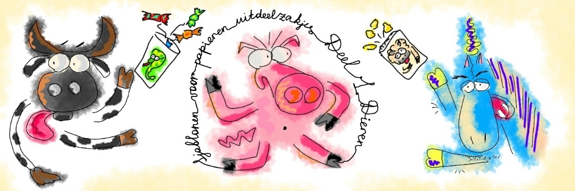 Zelf uitdeelzakjes maken voor traktatie - 1 (Sjablonen met "Dieren") | I love to draw