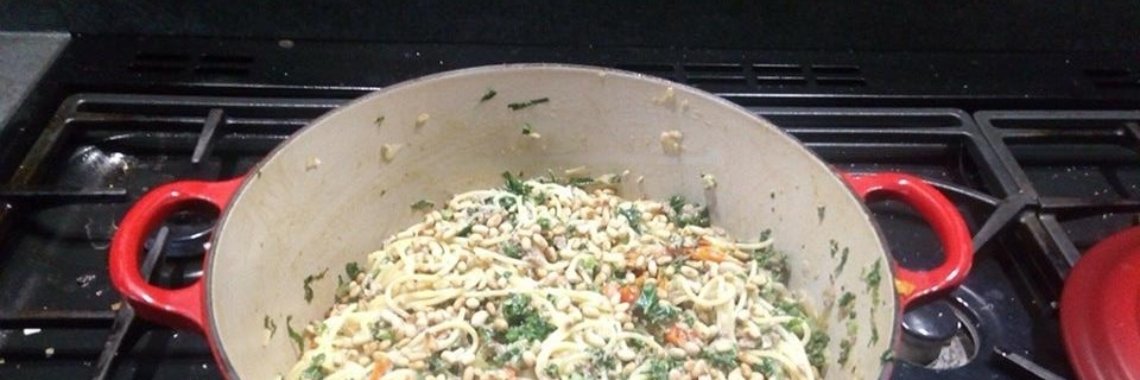 Spaghetti met boerenkool en worst | erkaryam