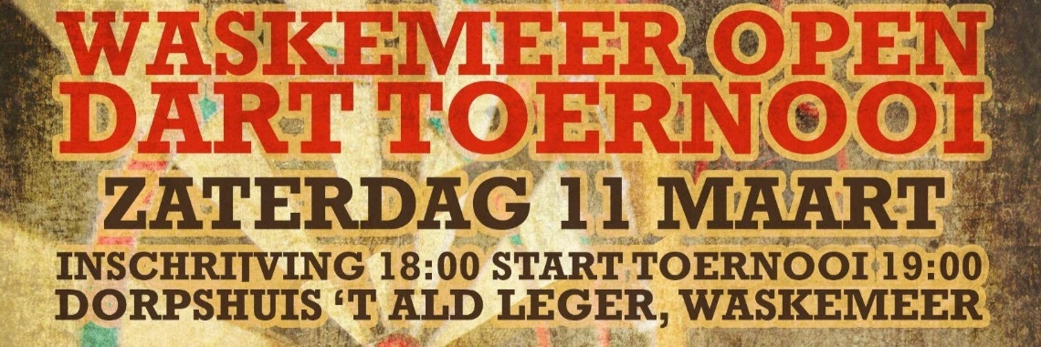Open dart toernooi Waskemeer groot succes! | Wietse Jan Beijert