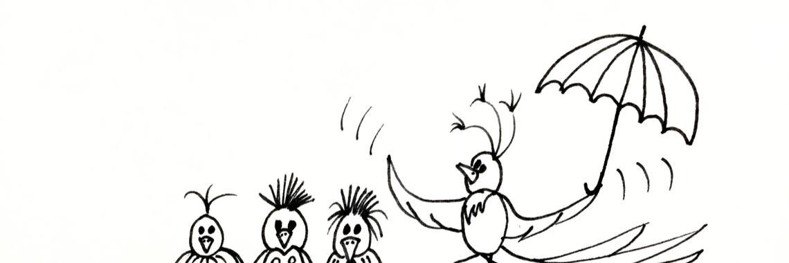 Doodle challenge... Dag 3: Vogel | Mevrouw Stip...