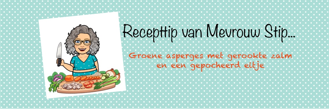 Green asparagus with smoked salmon and a poached egg... | Mevrouw Stip...