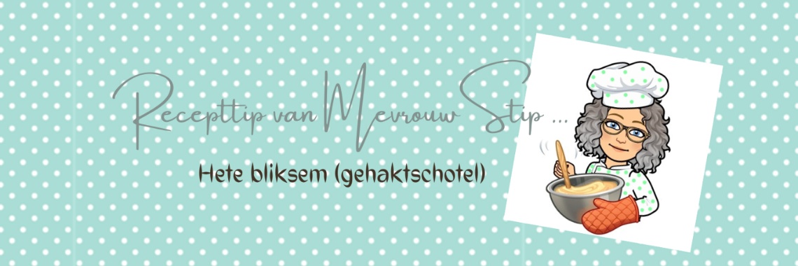 Recepttip van Mevrouw Stip... Hete bliksem... | Mevrouw Stip...
