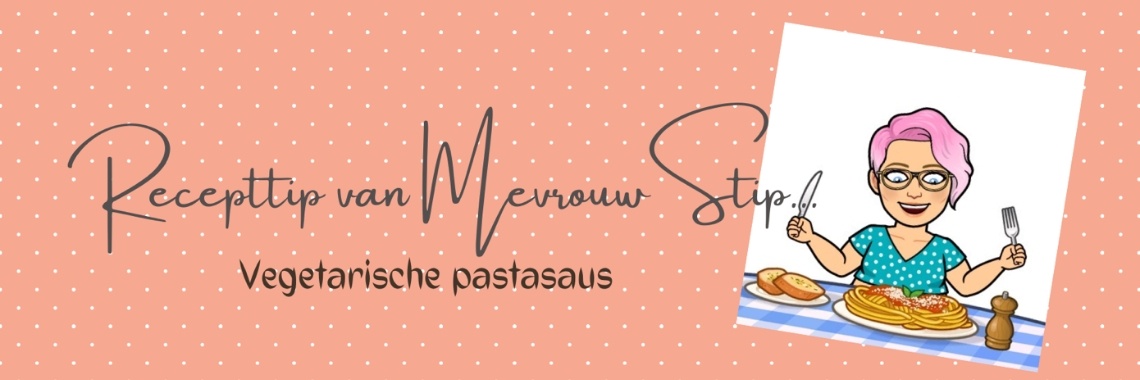 Vegetarian pasta sauce | Mevrouw Stip...