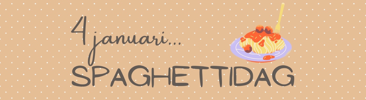 Spaghetti day... January 4... | Mevrouw Stip...