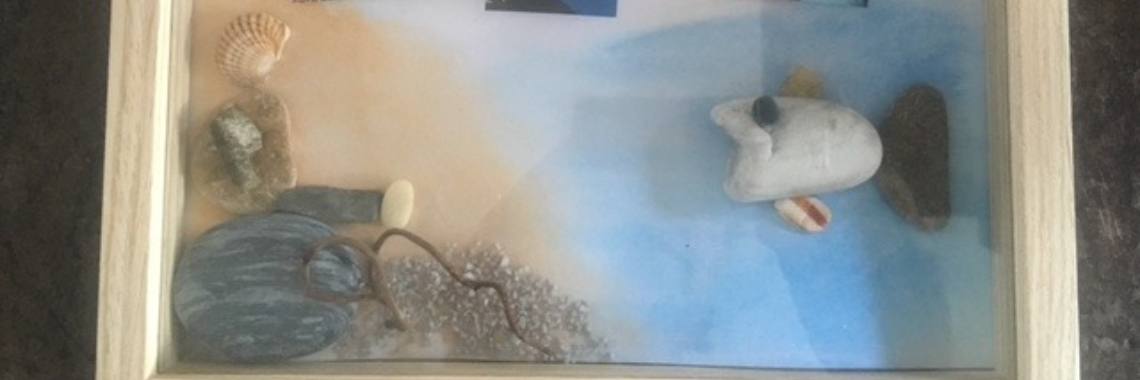 Cadeau van steentjes en draad | Millieballon