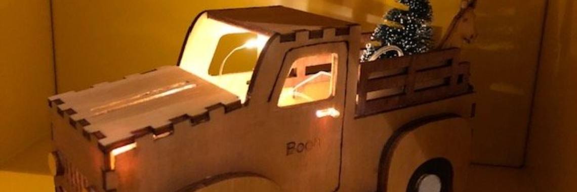 Maak je eigen kersttruck uitdaging. | Millieballon