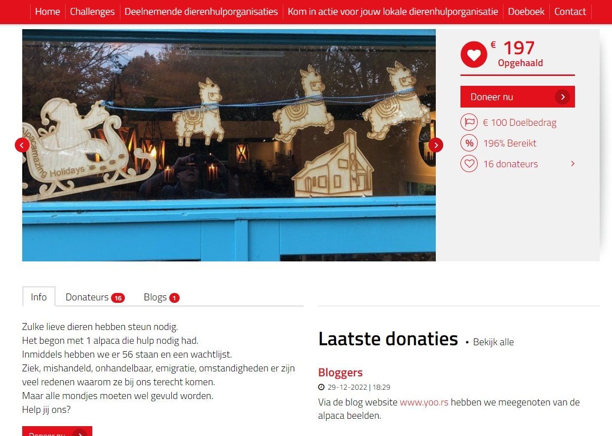 Donatie namens Yoors lezers | Millieballon