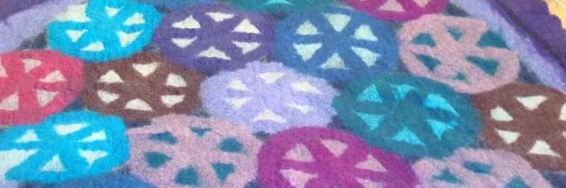 Mandala vilten naar inspiratie van een tuin | Hemelwieg