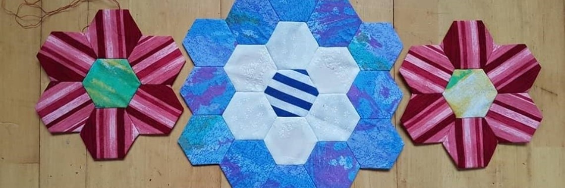 Mystery Quilt 2018-1 - January #WinterseHexjes | Yvonne35