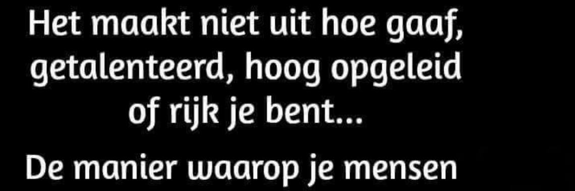 Hoe behandel jij je medemens/collega/binding...? | Mich Peters