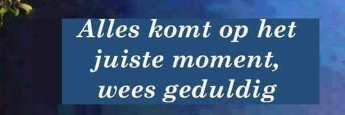 Is dit nu een bevestiging voor je, of heb je geen geduld meer...? | Mich Peters