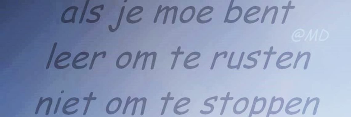 Is het: de balans vinden tussen rusten en stoppen...? | Mich Peters