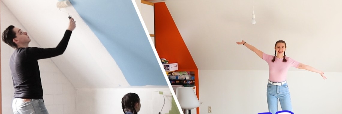 Zolderkamer Make-over geven en schilderen! | EnyaMona