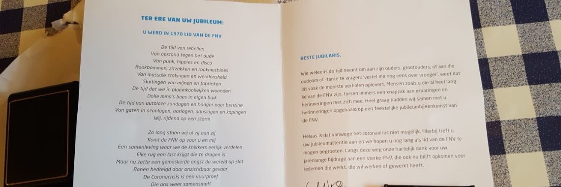 50 jaar lid van FNV maar heeft de vakbond nog toekomst? | Hans