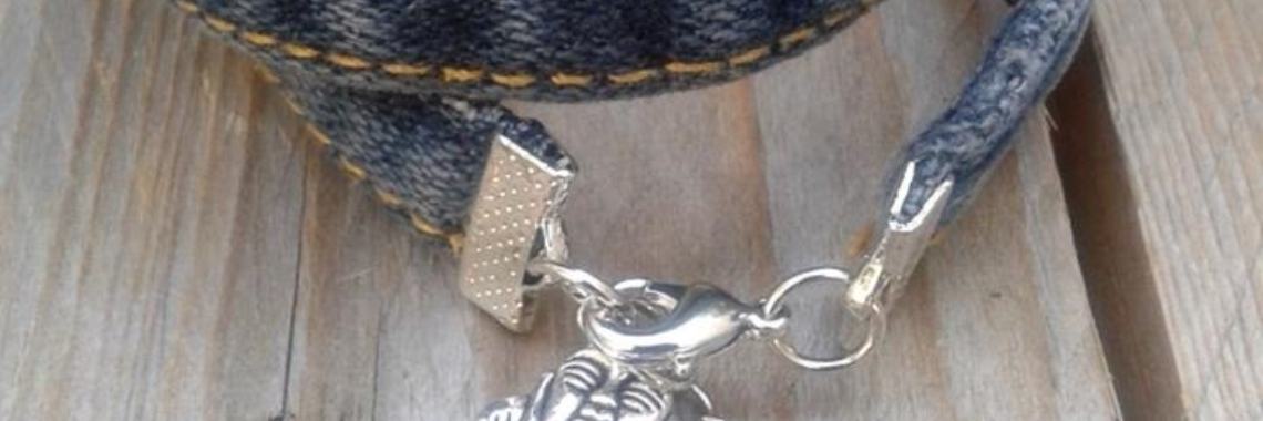 Armbandje van een oude spijkerbroek | bijlenie