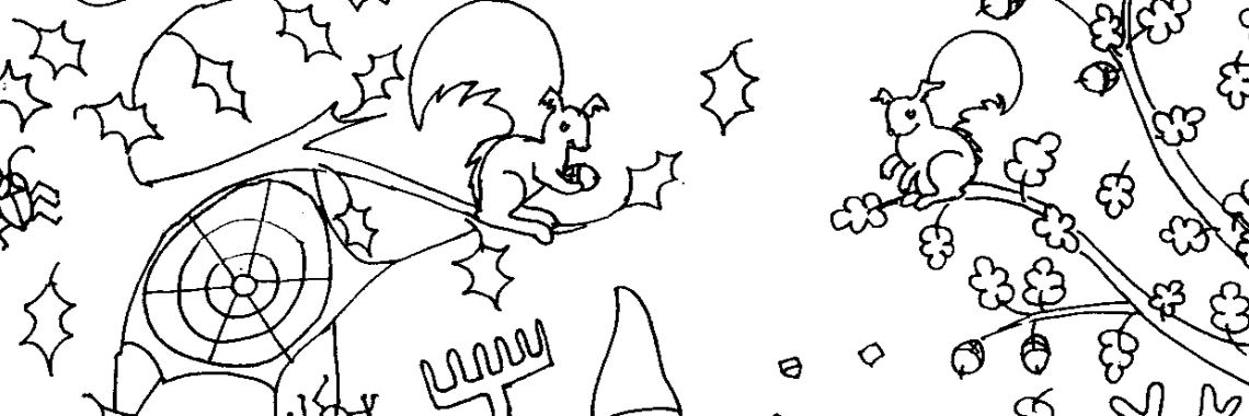 Herfstknutsels en kleurplaten / Autum crafts and colouring pages. | Prince Fluffy Kareem