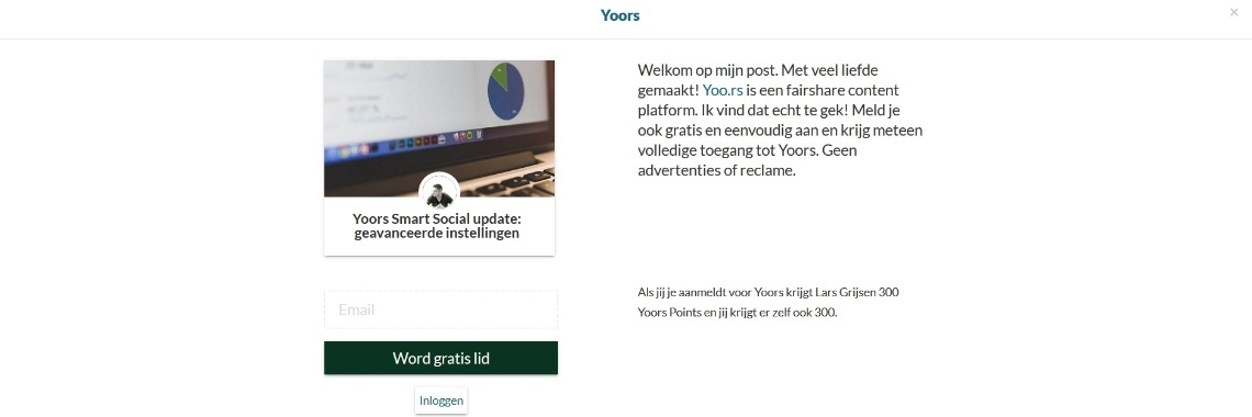 Het popup experiment: Haal meer Yoors-leden binnen en profiteer | Lars Grijsen