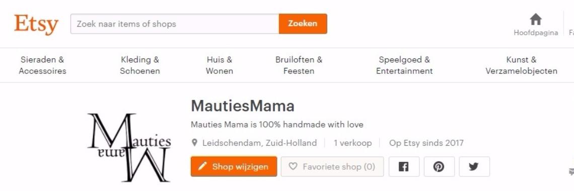 Mauties Mama is Etsy gestart! | Mauties Mama