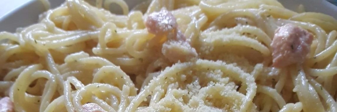 Spaghetti met Zalm en Citroensaus | Dagmar Cockx