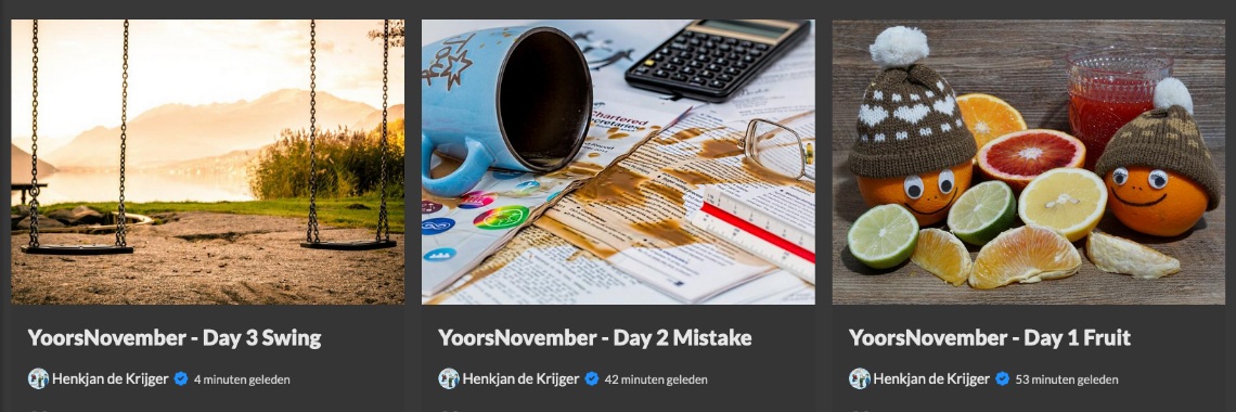 Inspiration & Examples: How to make a post for YoorsNovember? | Babita de Boer