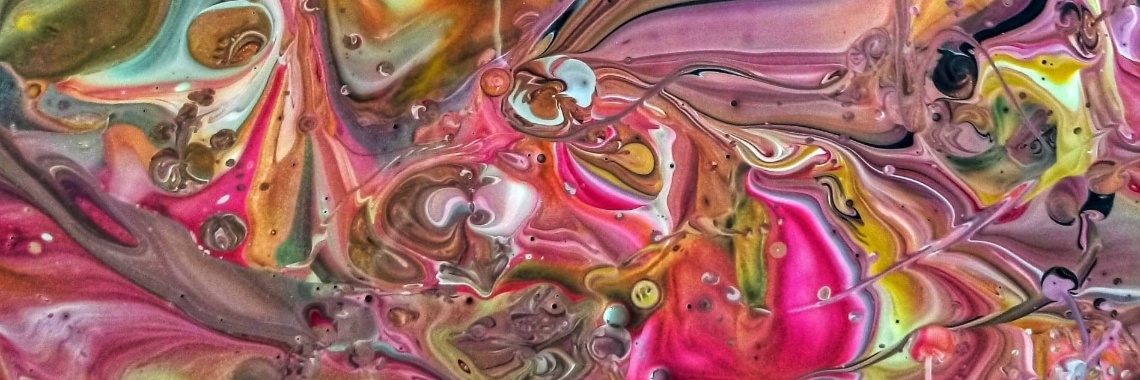 Acrylic pouring schilderij | Mirelle - Crea met Kids