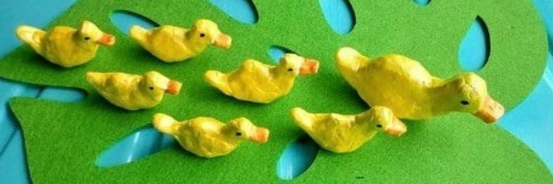 Semua bebek tanah liat berenang di air | Mirelle - Crea met Kids