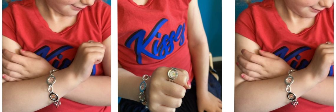Bracelet and ring making with the Glossy set of Totum | Mirelle - Crea met Kids
