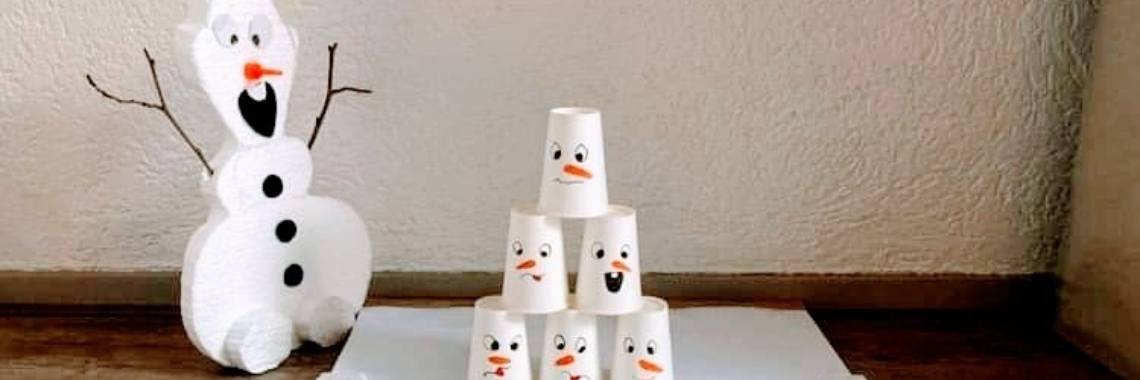 Creatief diy winter spel Olaf in...