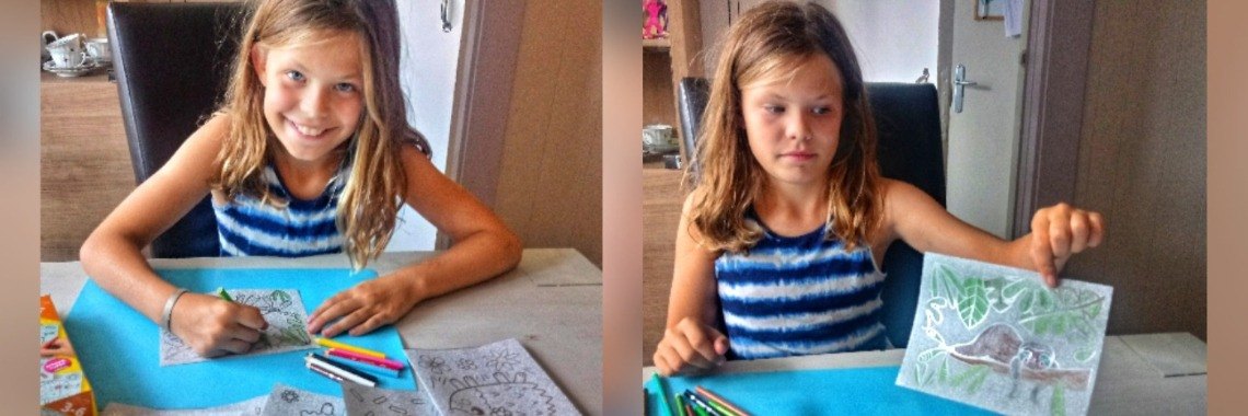 Creatief met SES Glitter Stickerkaarten | Mirelle - Crea met Kids