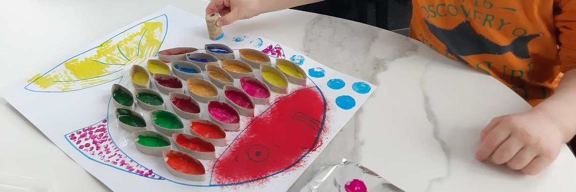 Creatieve 3D vis knutselen van wc rolletjes | Mirelle - Crea met Kids