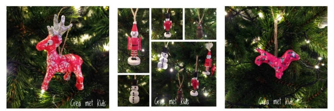 Create creative Christmas pendants for your Christmas tree! | Mirelle - Crea met Kids