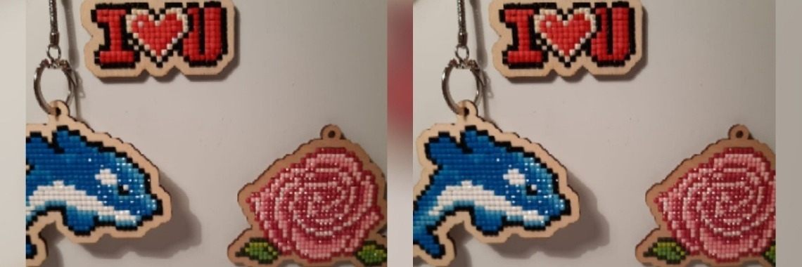 Diamond painting sleutelhanger maken | Mirelle - Crea met Kids
