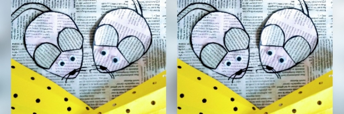 Er zitten muizen in de krant! | Mirelle - Crea met Kids